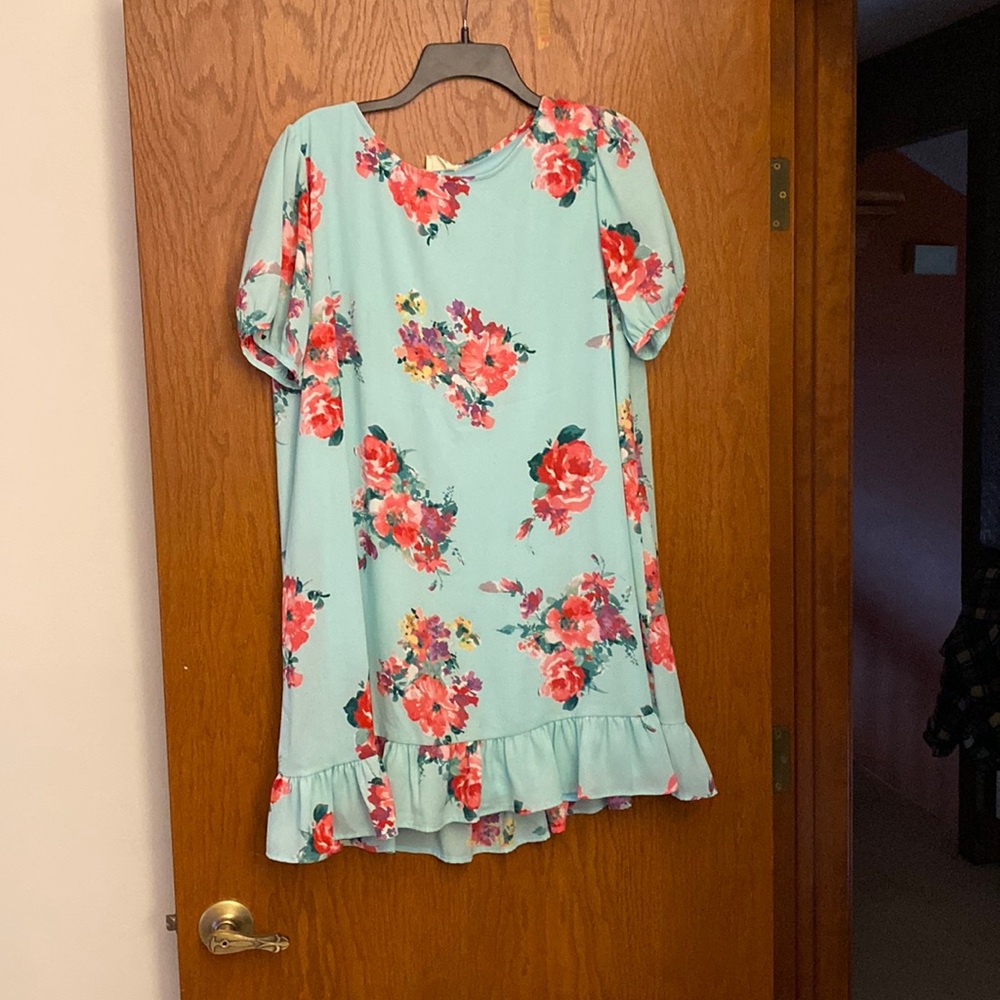 Peach Love California Floral Dress